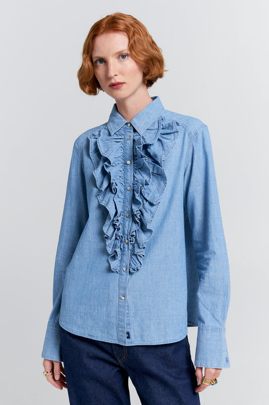 Tuxedo Shirt Blue Lagoon Chambray