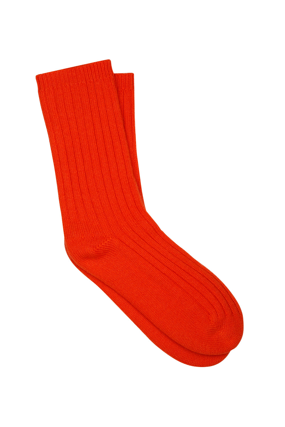 100% Cashmere Rib Socks