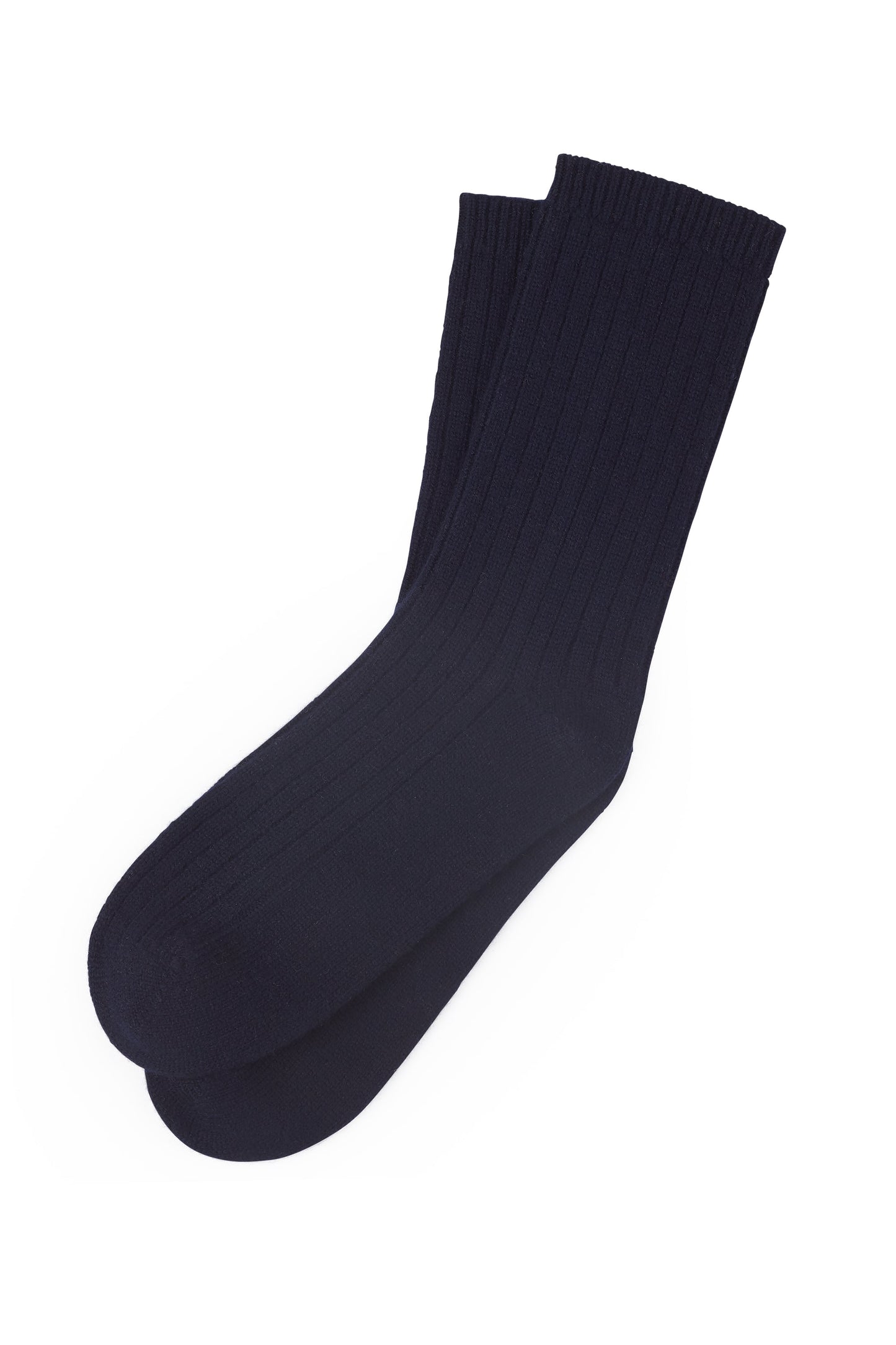 100% Cashmere Rib Socks