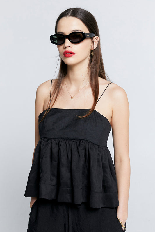 Zestful Top Black