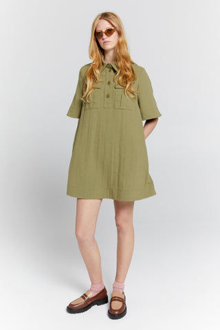 Journey Shirt Dress Herb Green