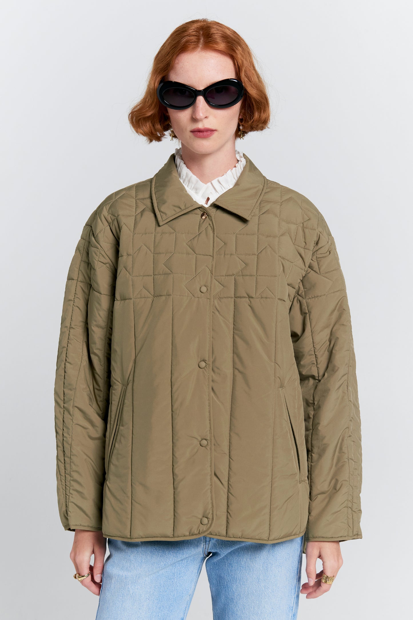 Quilted Voyager Jacket Herb Green