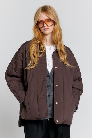 Quilted Voyager Jacket Mahogany