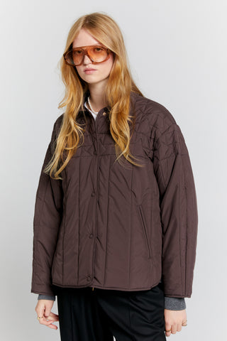 Quilted Voyager Jacket Mahogany