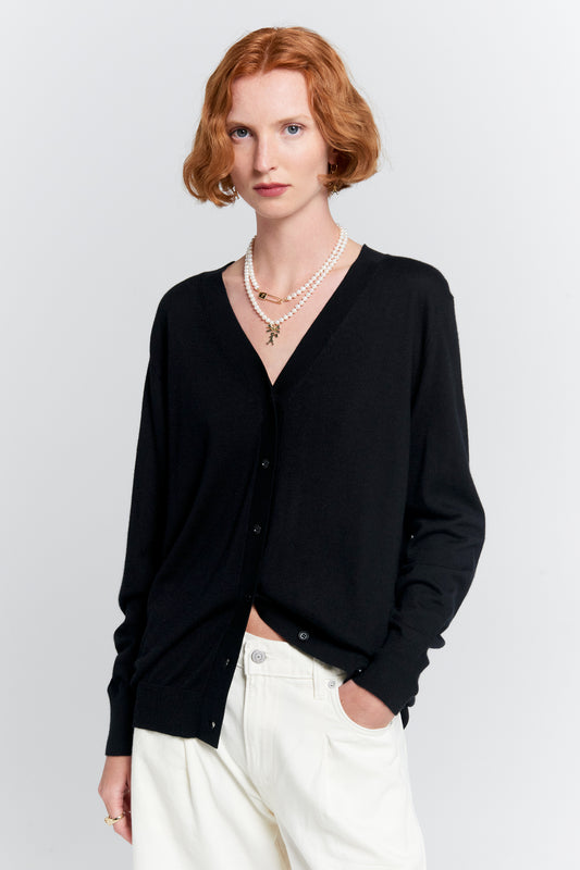 Daisy Cashmere Cardigan Black