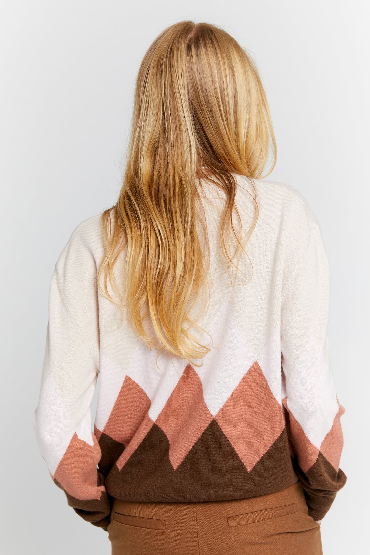 Classic Cashmere Sweater Autumn Argyle