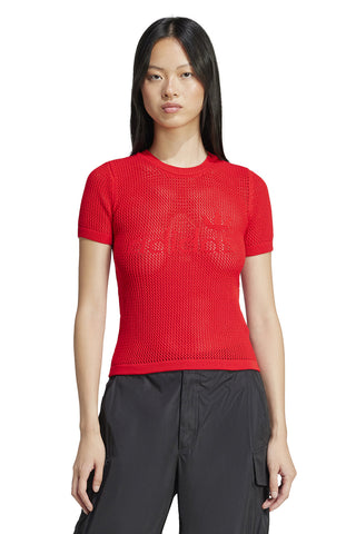 Crochet Tee Better Scarlet