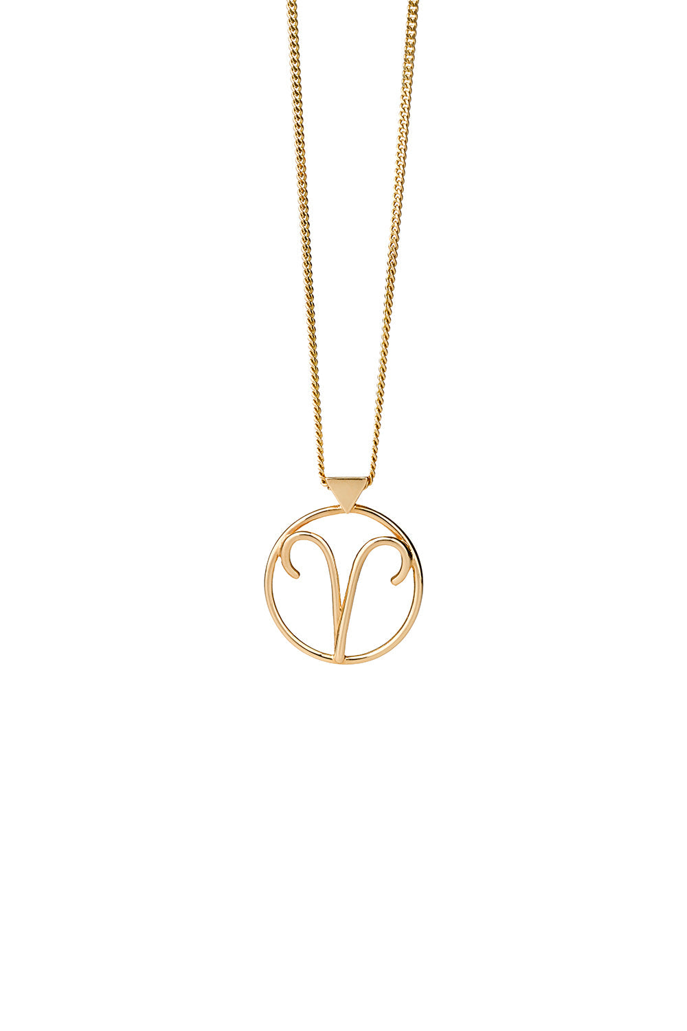 Aries Necklace Gold