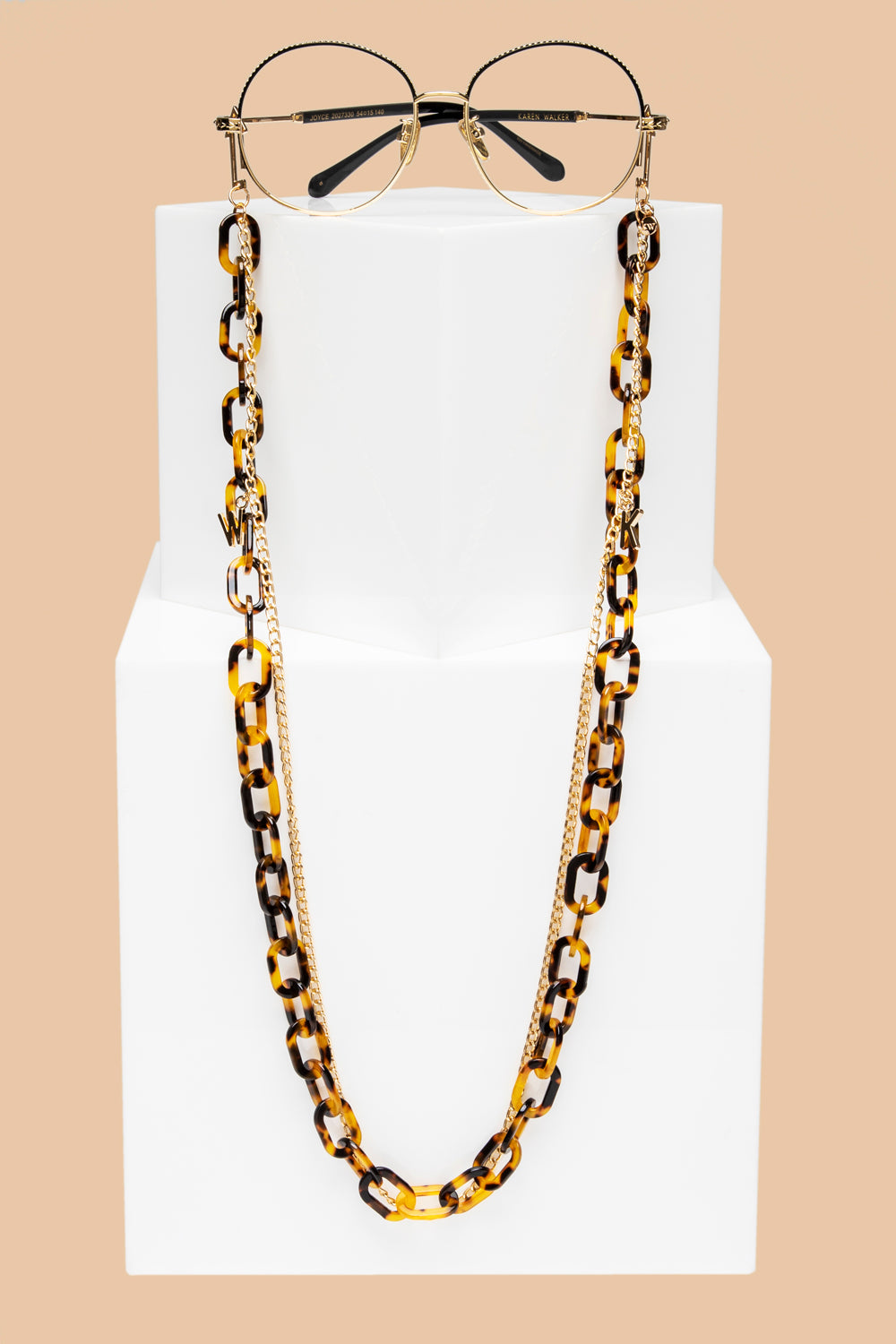 Arrow Combo Eyewear Chain Tort Gold