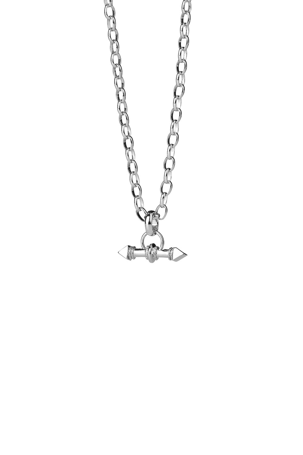 Arrow Fob Chain Silver