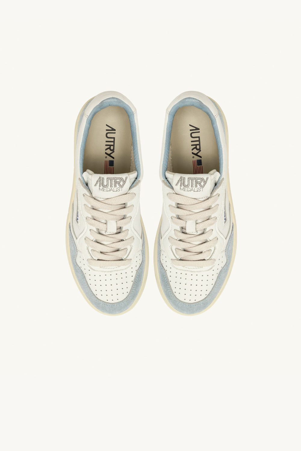 Medalist Low Sneakers White/Light Blue