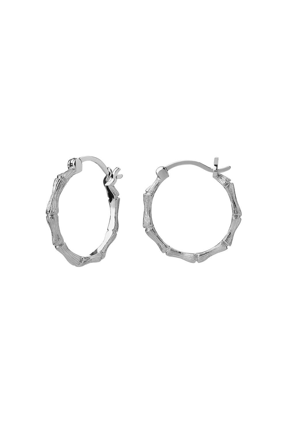 Bamboo Hoops Silver