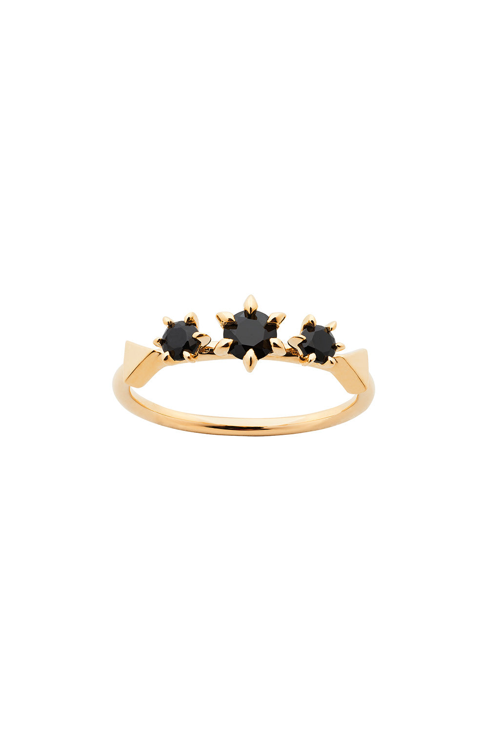 Baroque Ring Gold Onyx