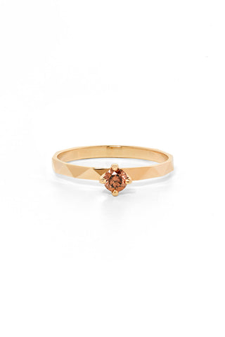 Believer Ring, Gold, Champagne Diamond