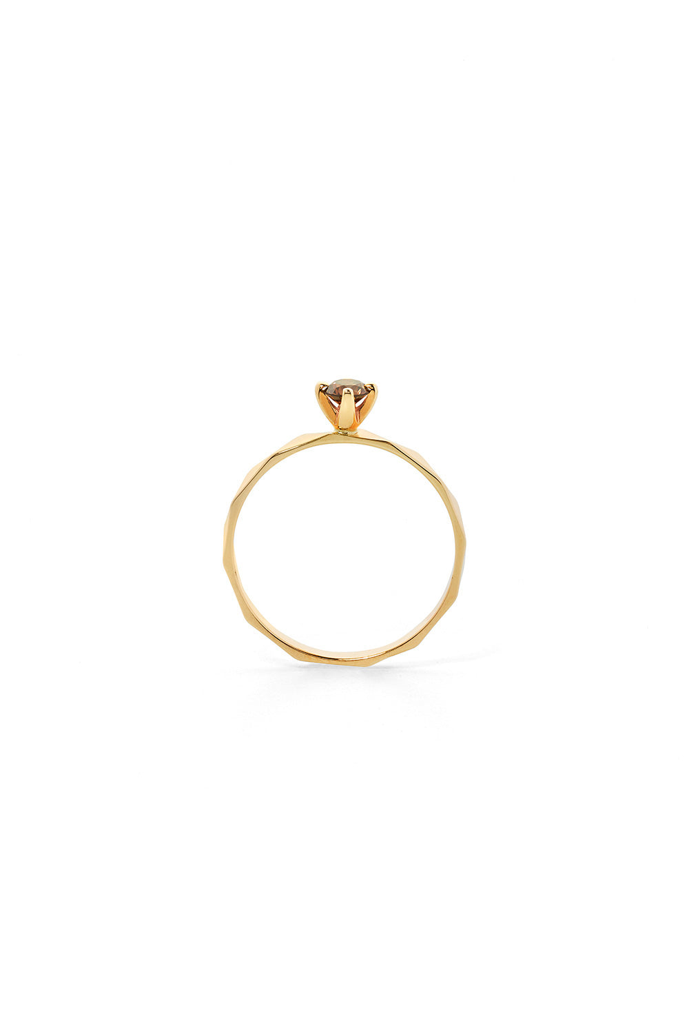 Believer Ring, Gold, Champagne Diamond