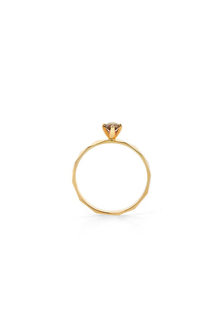 Believer Ring, Gold, Champagne Diamond