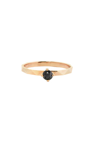 Believer Ring, Gold, Black Diamond