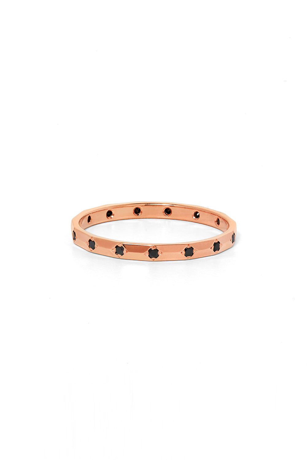 Beloved Band, Rose Gold, Black Diamond