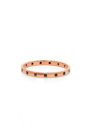 Beloved Band, Rose Gold, Black Diamond