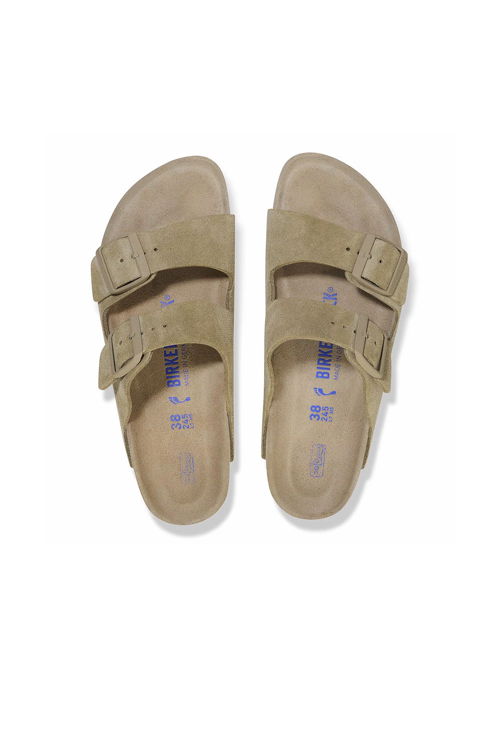 Birkenstock Arizona SFB Suede Regular Fit Faded Khaki