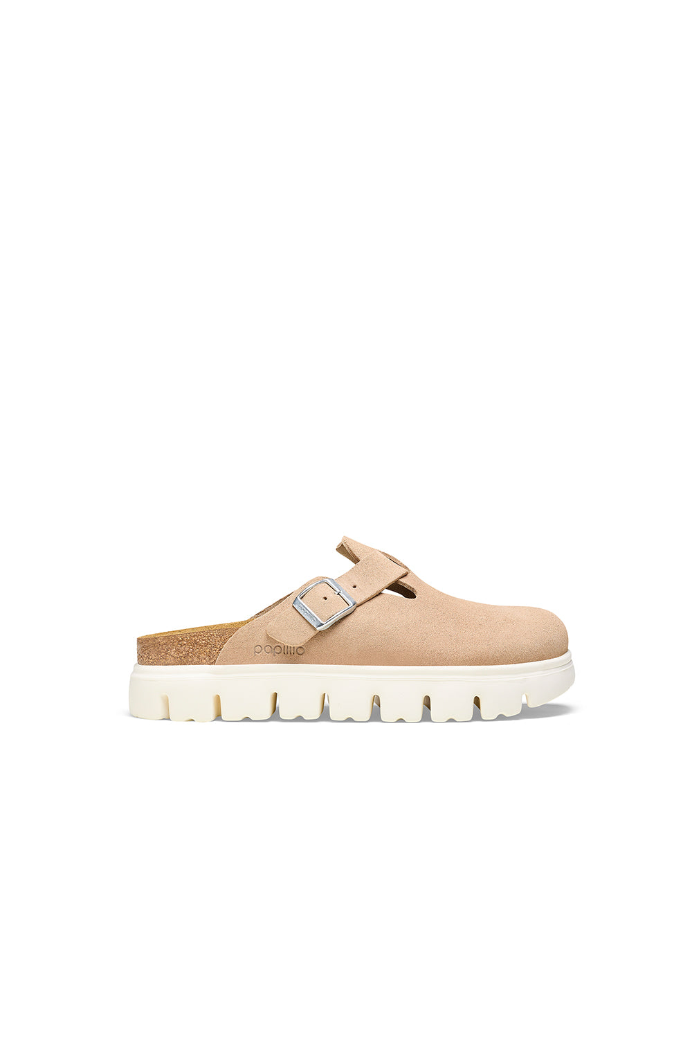 Birkenstock Boston Chunky Suede Narrow Fit Sand