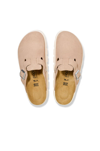 Birkenstock Boston Chunky Suede Narrow Fit Sand