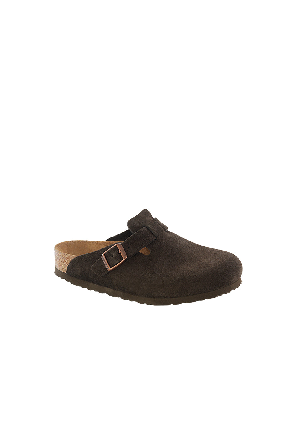 Birkenstock Boston SFB Suede Leather Regular Fit Mocha