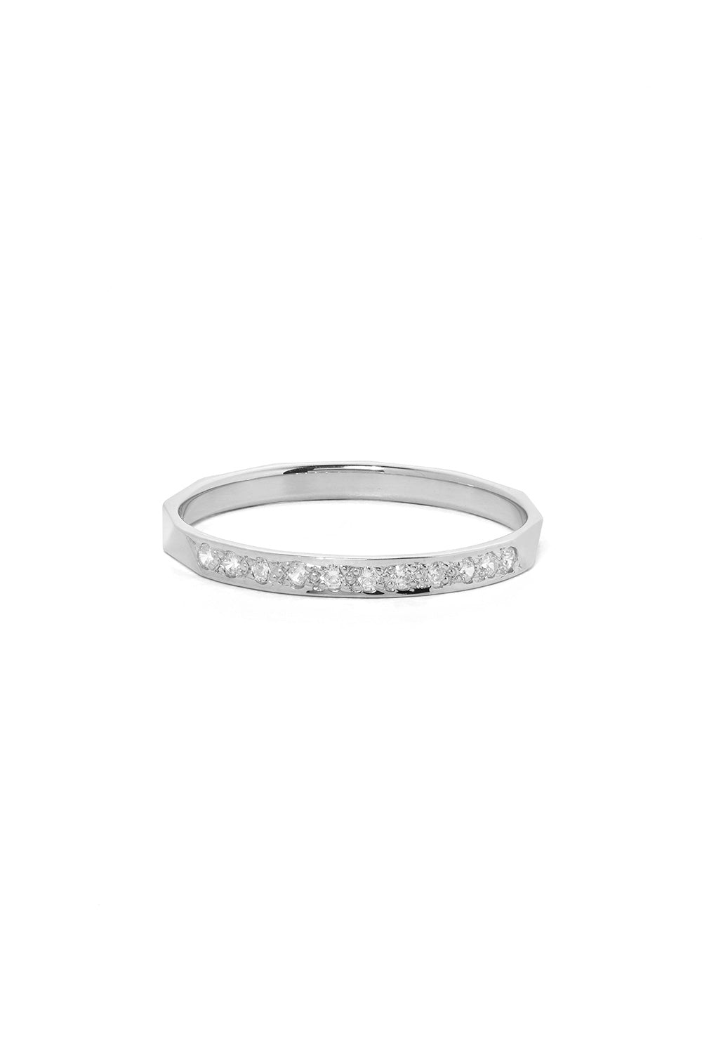 Blessing Band, White Gold, White Diamond