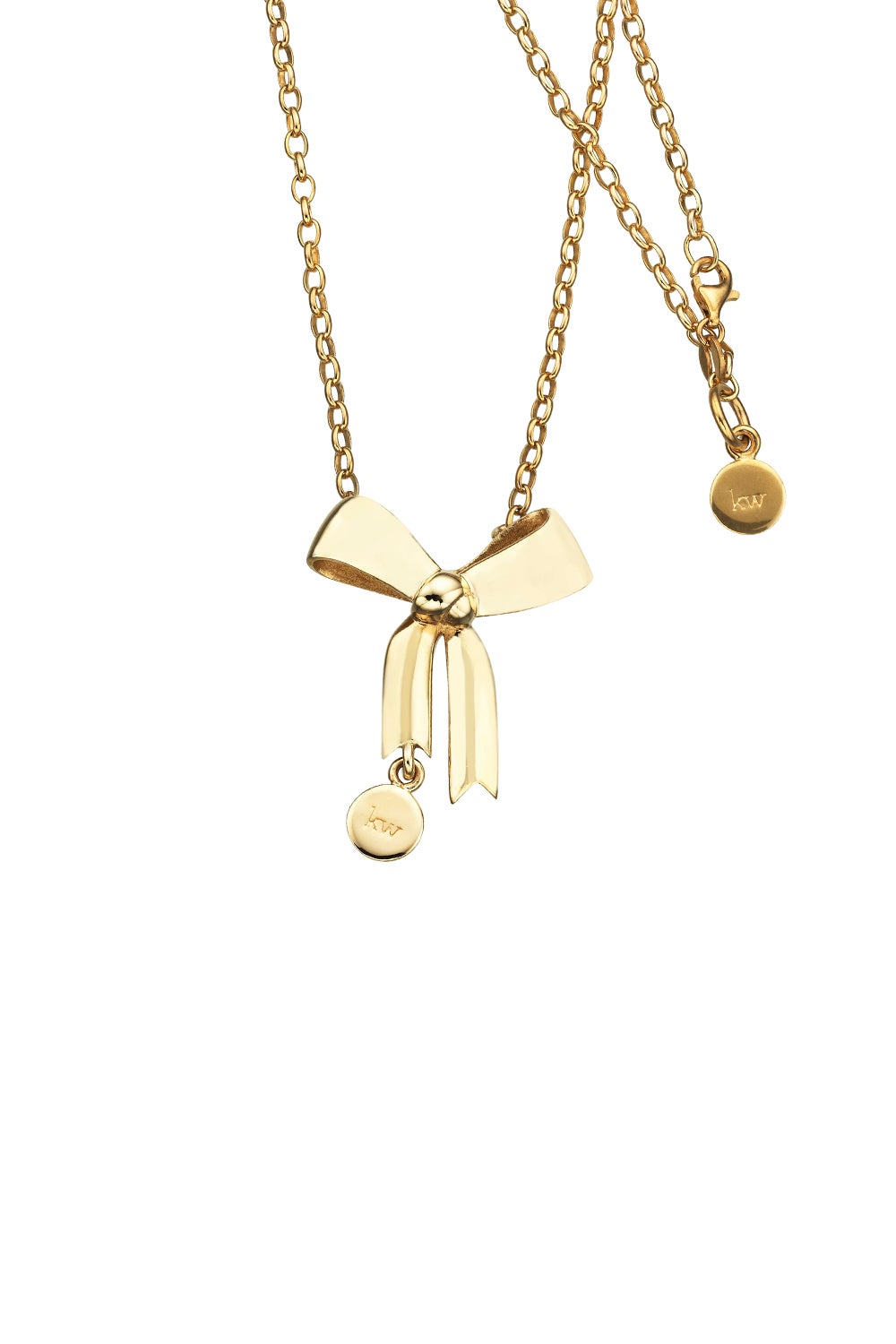 Bow Pendant Gold