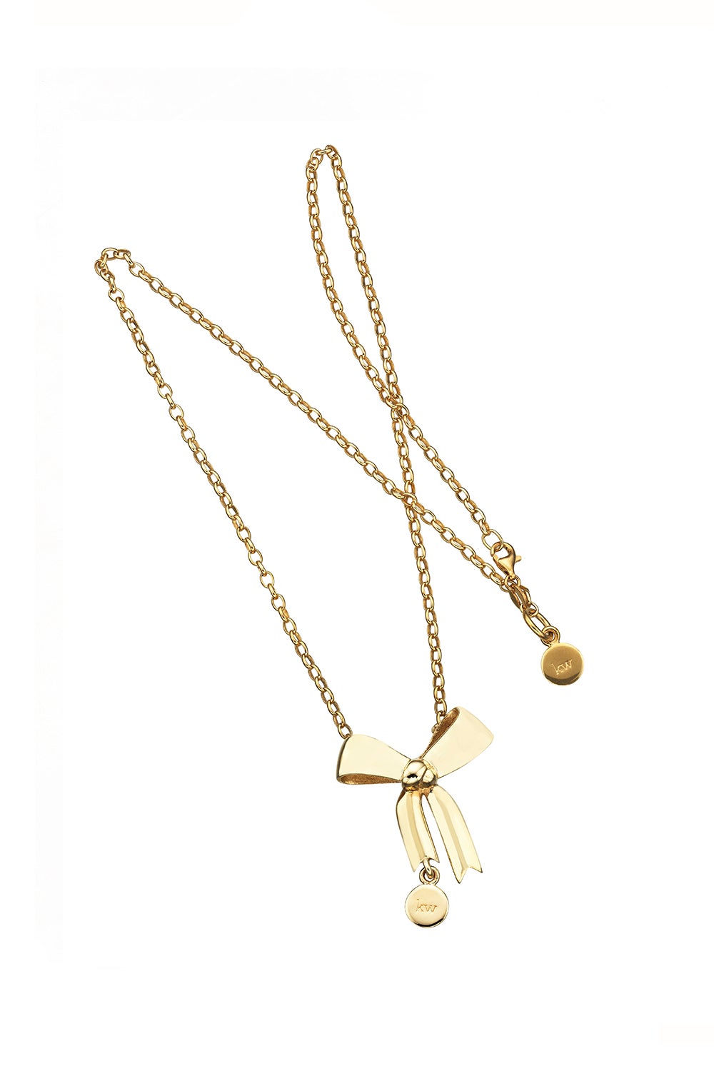 Bow Pendant Gold