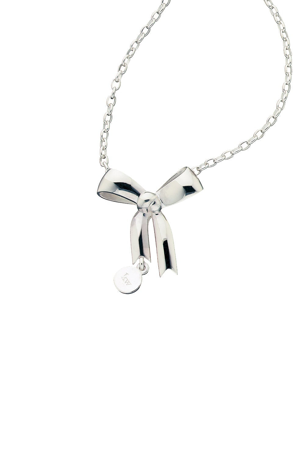 Bow Pendant Silver