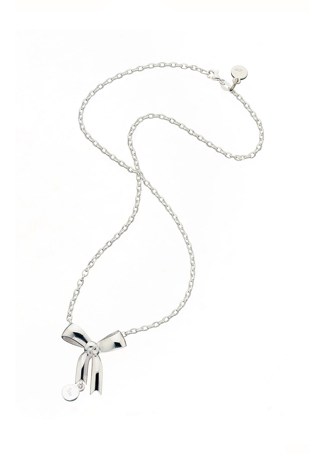 Bow Pendant Silver