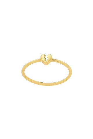 Broken Heart Ring Gold