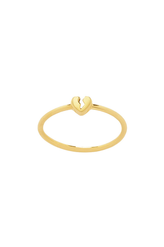 Broken Heart Ring Gold