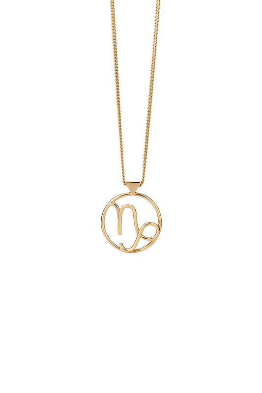 Capricorn Necklace Gold