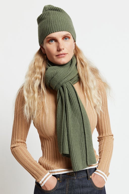 Cashmere Rib Scarf