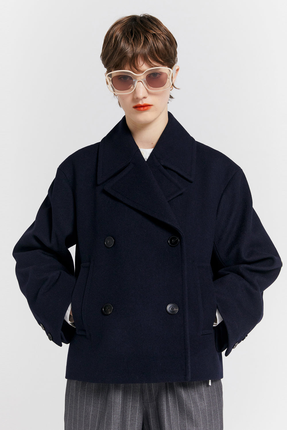 Cropped Peacoat