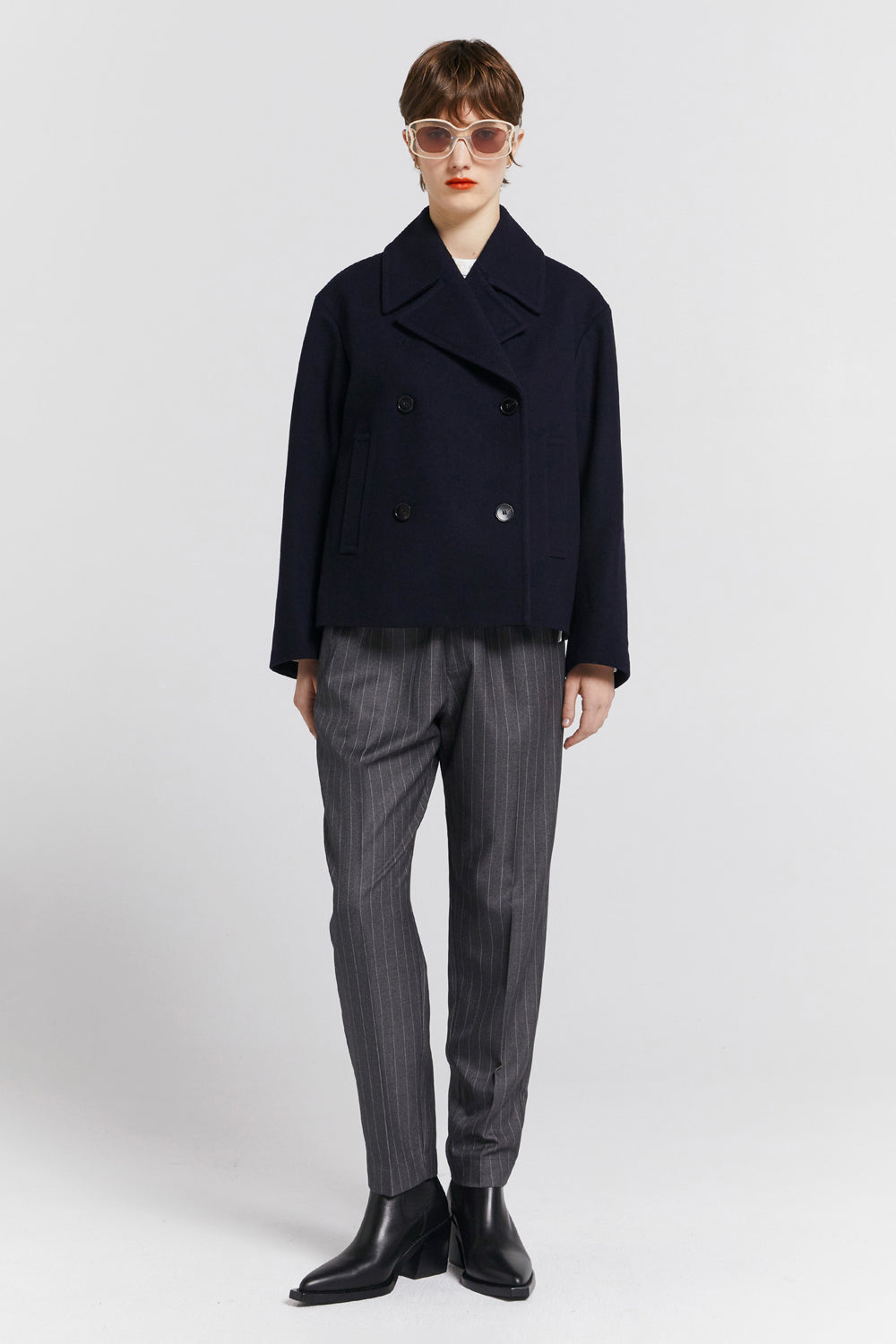 Cropped Peacoat