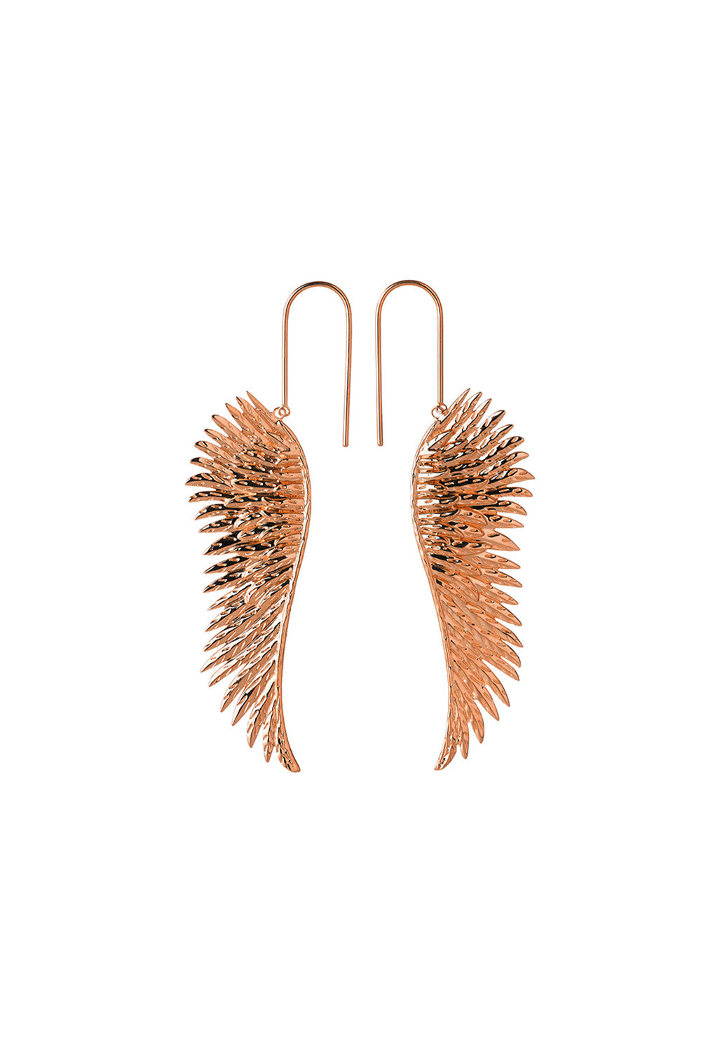 Cupid's Wings Earrings Rose Gold