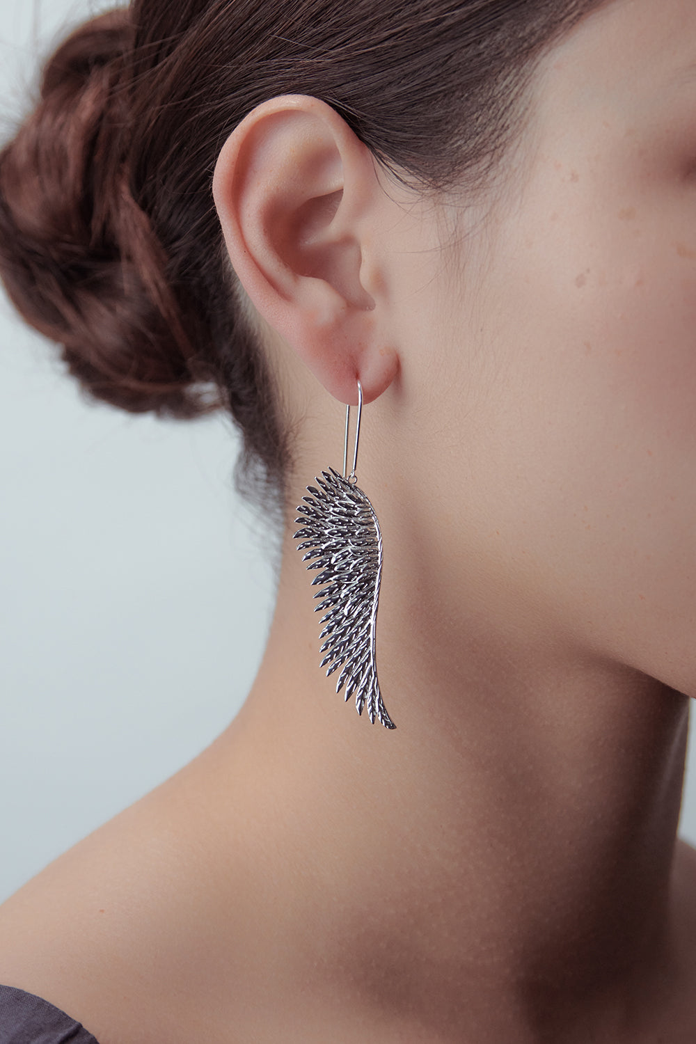 Cupid's Wings Earrings Silver