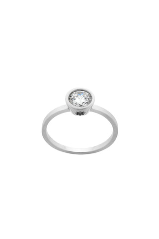 Diamond Brilliant Ring, 9ct White Gold, .75ct Diamond