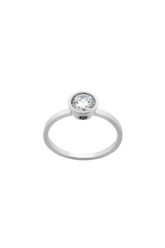 Diamond Brilliant Ring, 9ct White Gold, .75ct Diamond