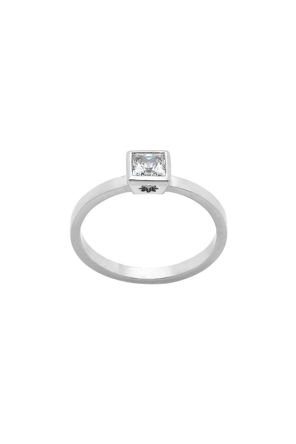 Diamond Princess Ring, 9ct White Gold, .40ct Diamond