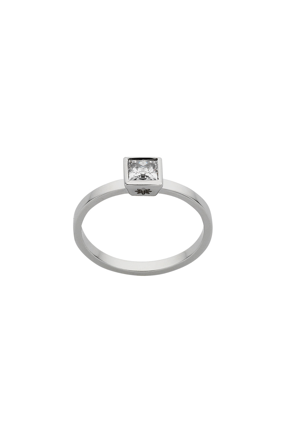 Diamond Princess Ring, 9ct White Gold, .40ct Diamond