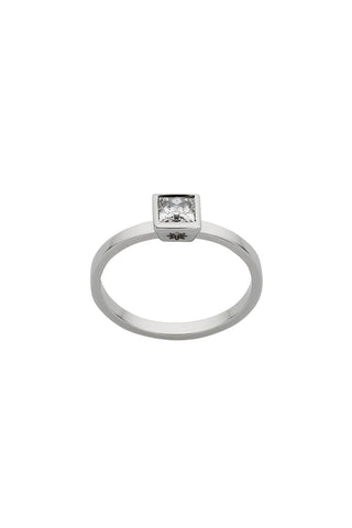 Diamond Princess Ring, 9ct White Gold, .40ct Diamond