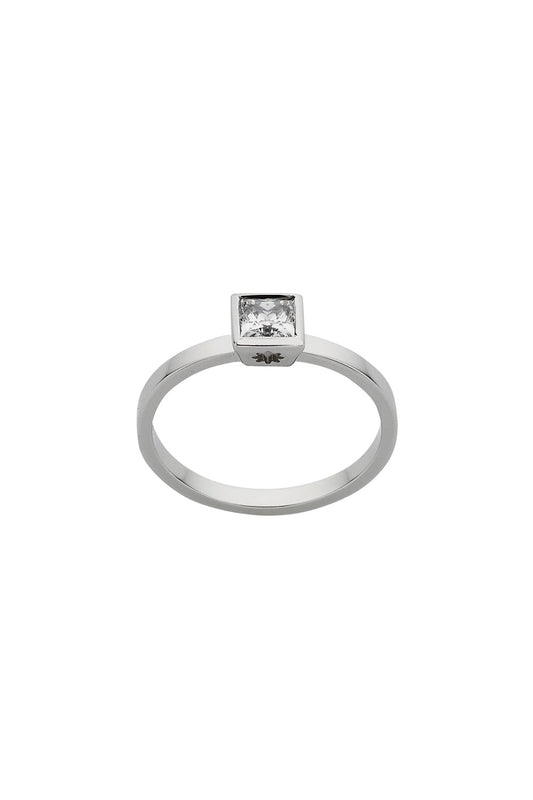 Diamond Princess Ring, 9ct White Gold, .40ct Diamond