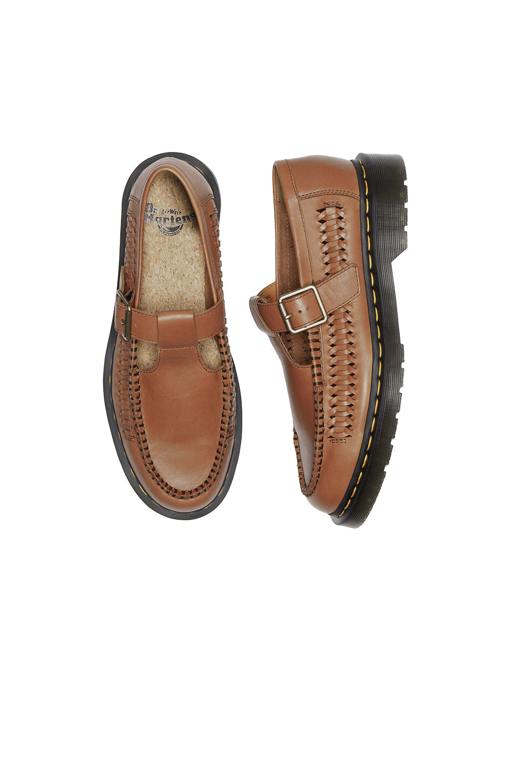 Dr. Martens Adrian T-Bar Shoe British Tan