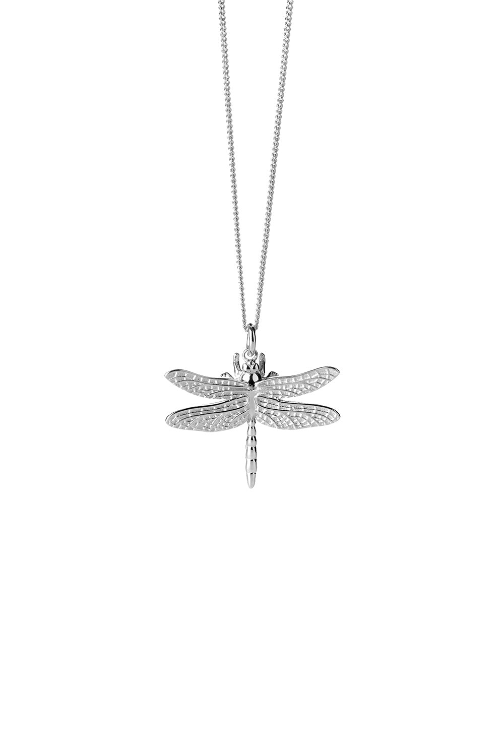 Dragonfly Necklace Silver