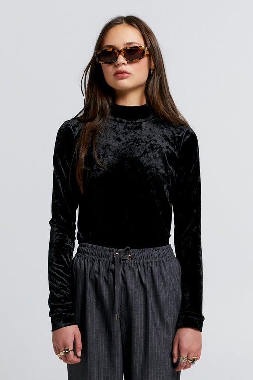 Electric Velvet Turtleneck