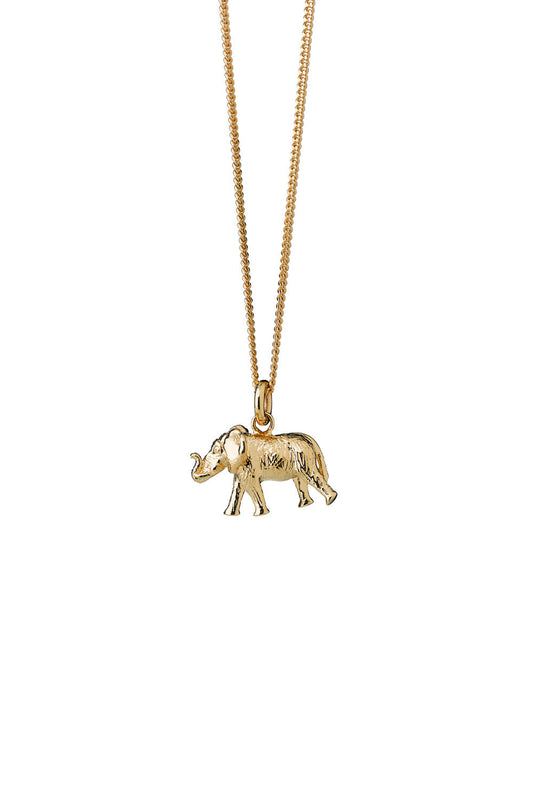 Elephant Necklace Gold